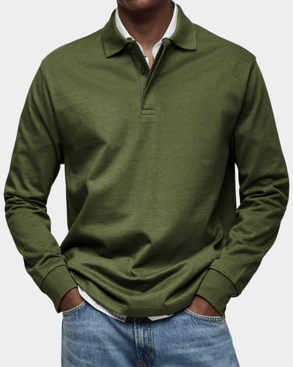 Comfortable Spring Polo with Long Sleeves