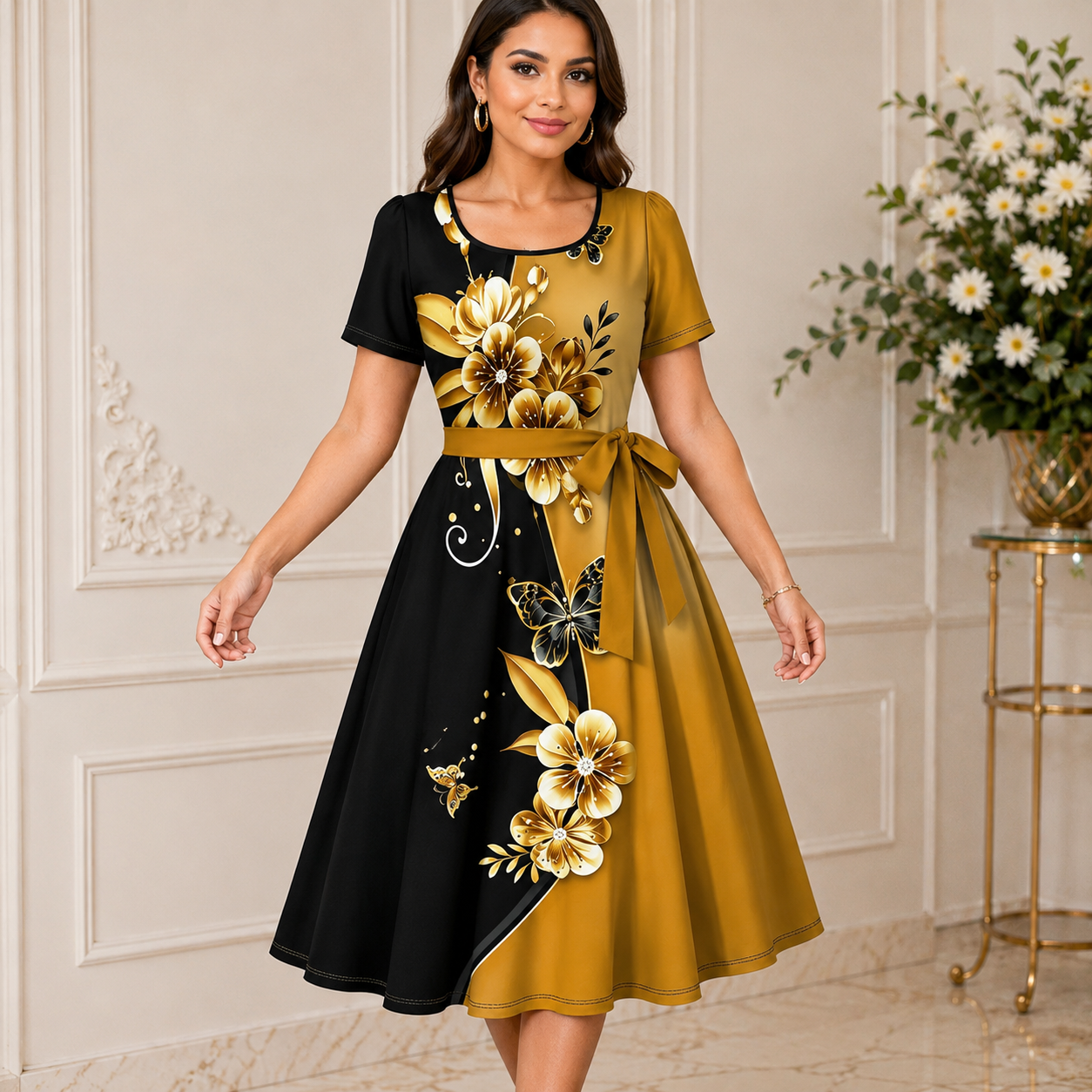 Elaria — Floral Print Dress