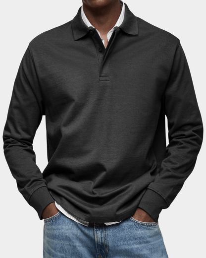 Comfortable Spring Polo with Long Sleeves