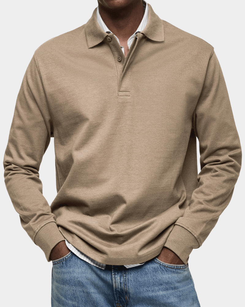 Comfortable Spring Polo with Long Sleeves