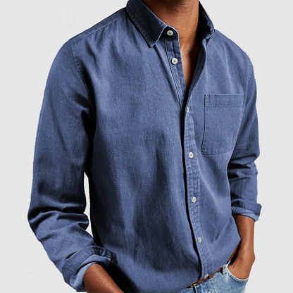 Men's Comfortable Shirt — Relaxed Button Fit