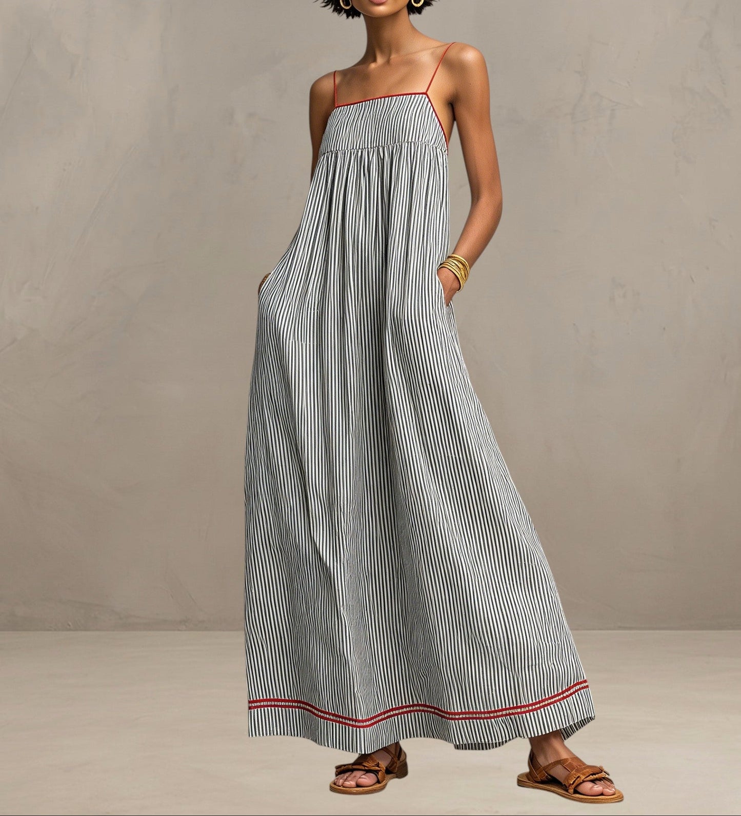 Pamela — Flowing Breathable Maxi Dress