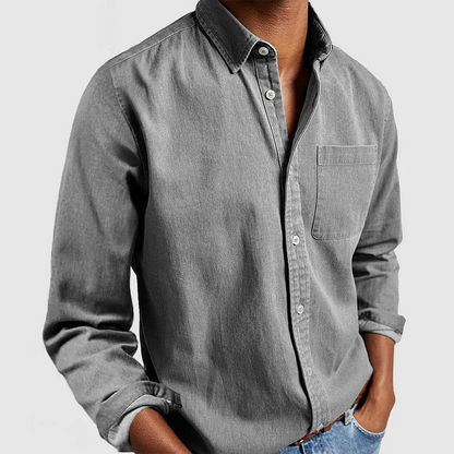Men's Comfortable Shirt — Relaxed Button Fit