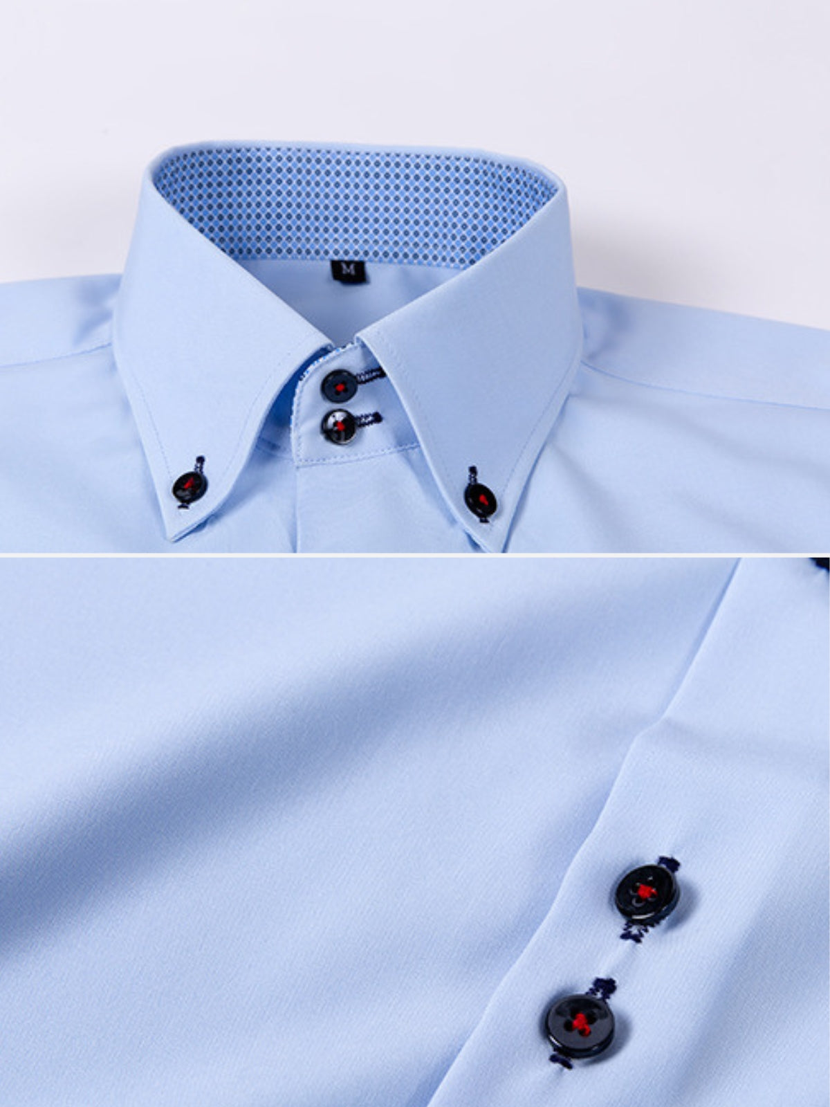 Four-Way Stretch Shirt — Colour-Matched Contrast