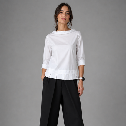 Colléa — Wide Collar Blouse
