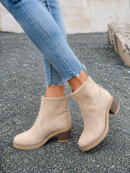 Marchetta — Khaki Suede Ankle Boots