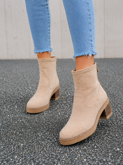 Marchetta — Khaki Suede Ankle Boots