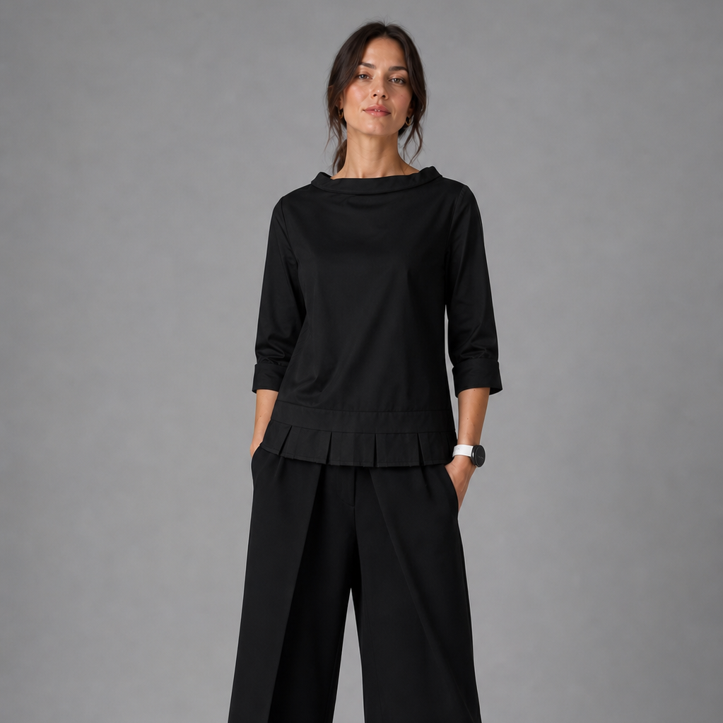 Colléa — Wide Collar Blouse