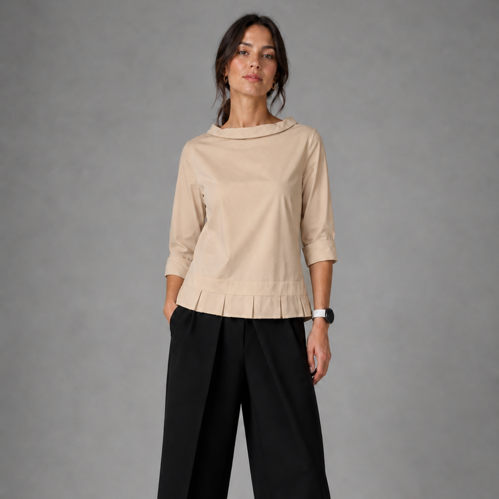Colléa — Wide Collar Blouse