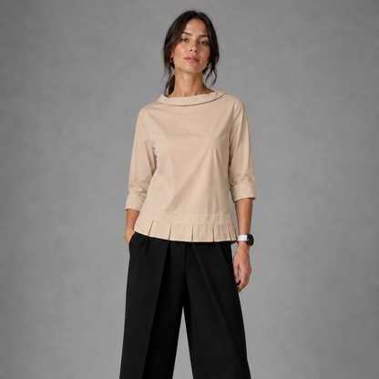 Colléa — Wide Collar Blouse