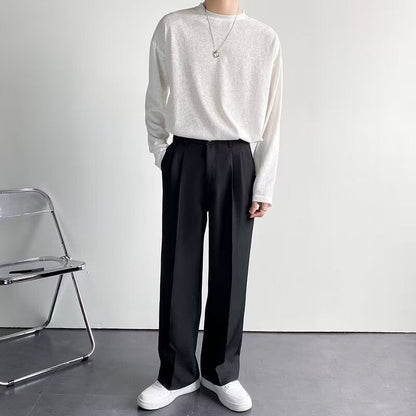 Fitted Pleated Trouser