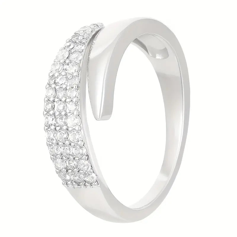 Sparkling Solidarity Ring — Adjustable Gold