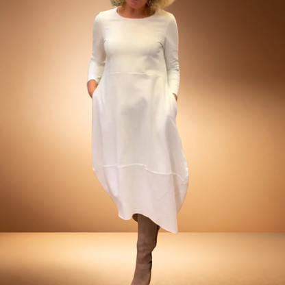 Velvára -  Silk-Touch Elegant Dress