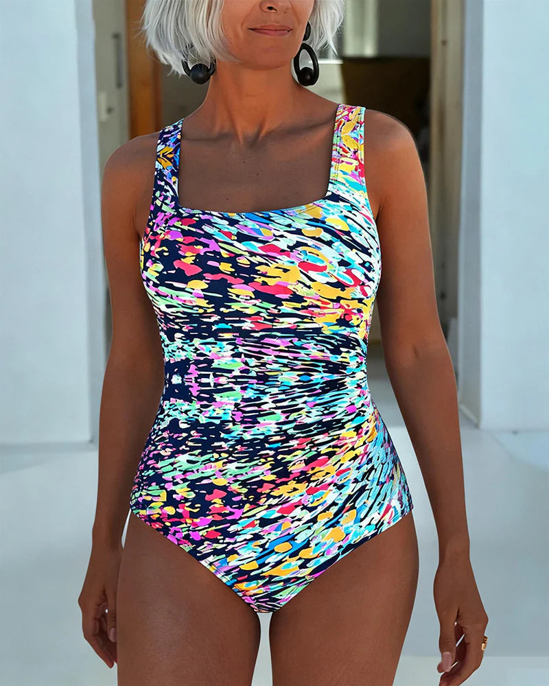 Lunara - Printed Strappy One-Piece