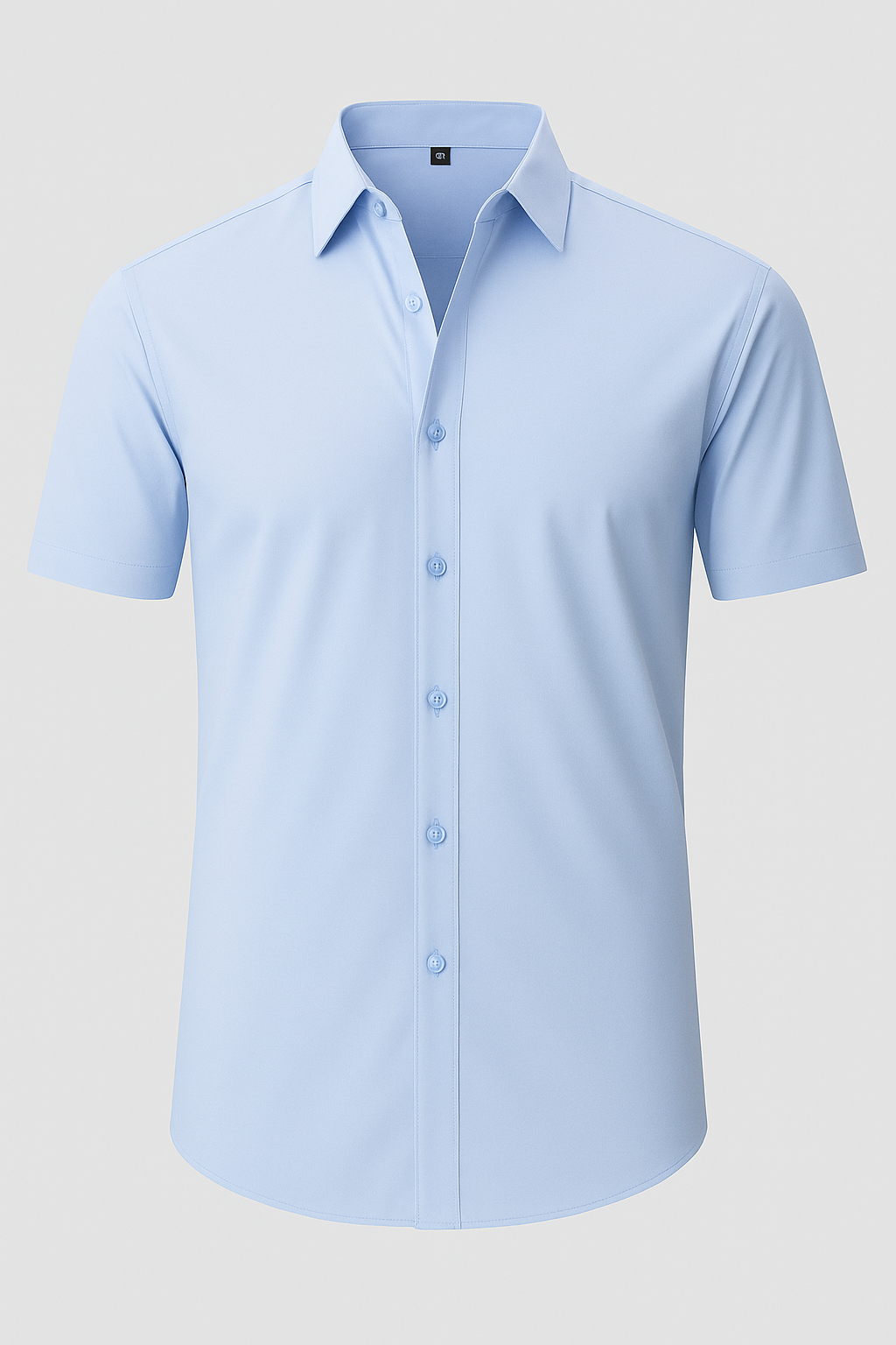 Non-Iron 4-Way Stretch Shirt – Transparent Buttons