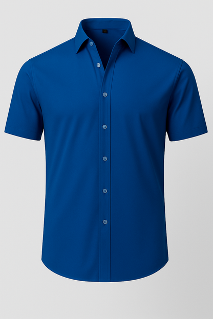 Non-Iron 4-Way Stretch Shirt – Transparent Buttons