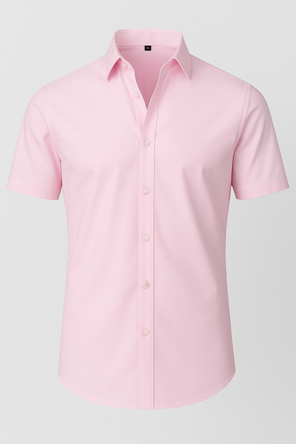 Non-Iron 4-Way Stretch Shirt – Transparent Buttons