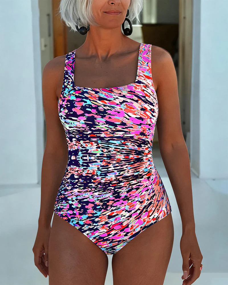 Lunara - Printed Strappy One-Piece