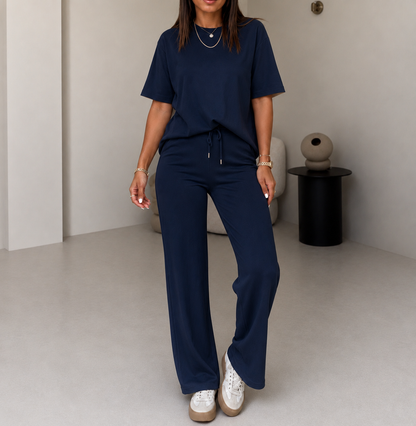 Adalyn — Short-Sleeve Top & Drawstring Pants Set