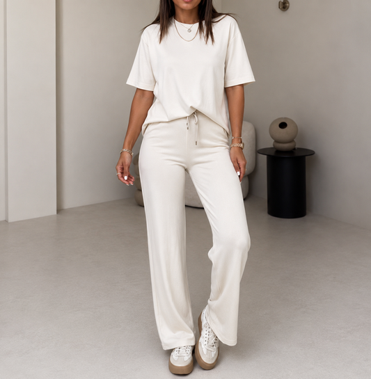 Adalyn — Short-Sleeve Top & Drawstring Pants Set