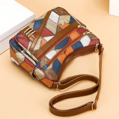 Verabelle — Soft PU Leather Tonal Shoulder Bag