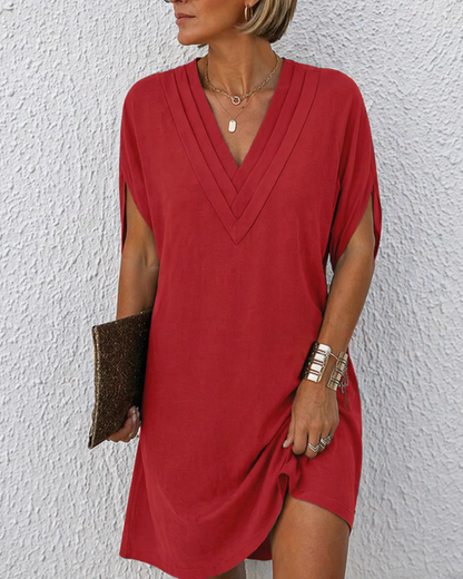 Avènne —  V-Neck Midi Dress