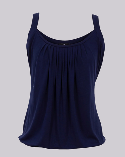 Pleated Sleeveless Top