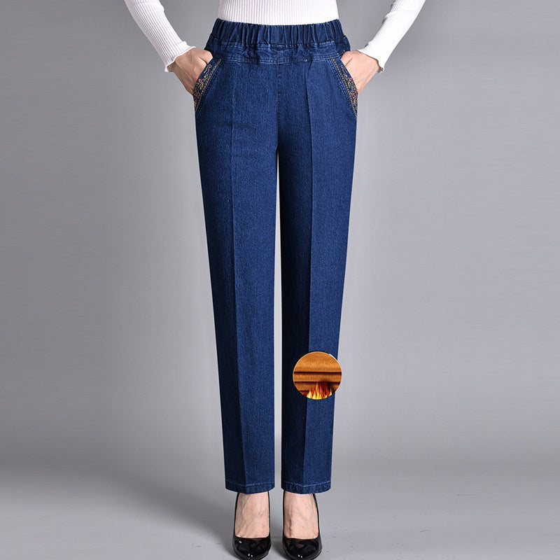 Women's Jeans — Elasticated Side-Pocket