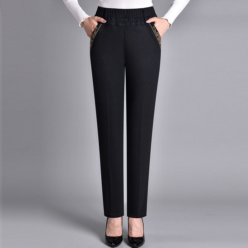 Women's Jeans — Elasticated Side-Pocket