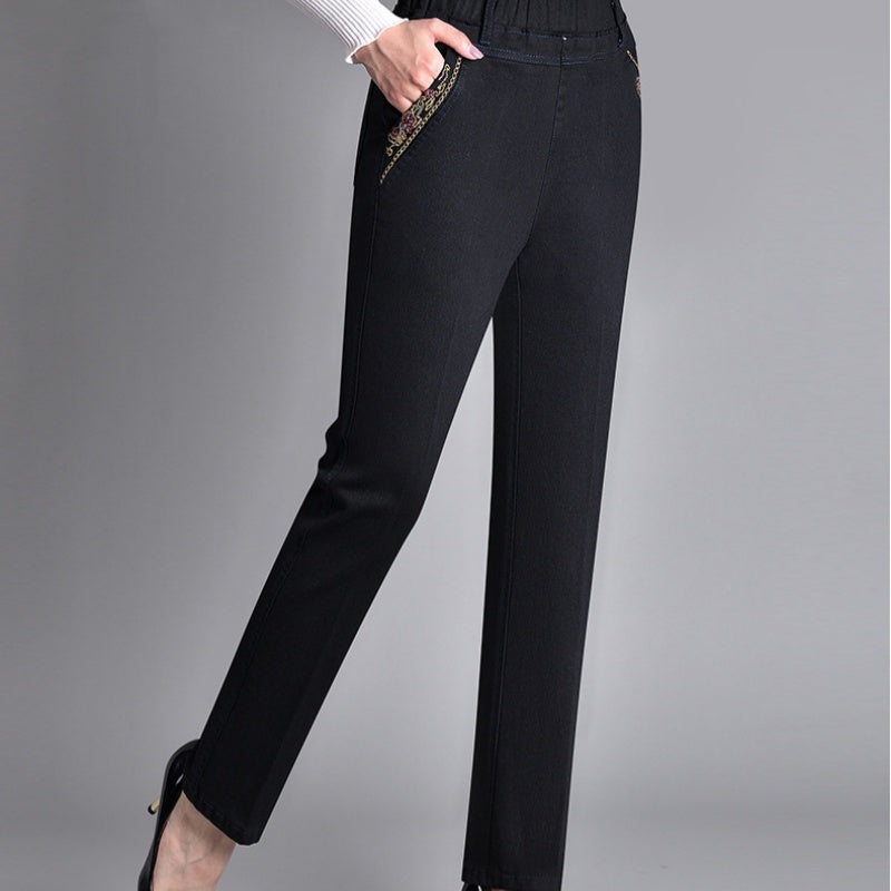 Women's Jeans — Elasticated Side-Pocket