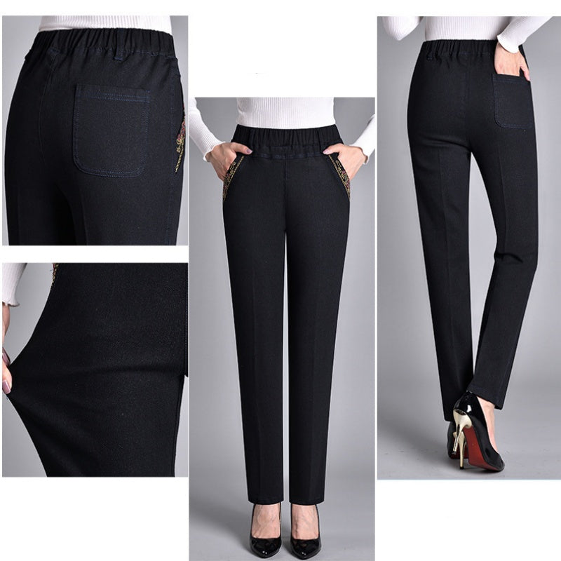 Women's Jeans — Elasticated Side-Pocket