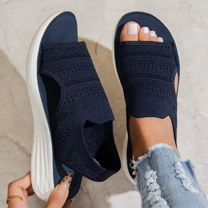 Maren — Breathable Knit Platform Sandals