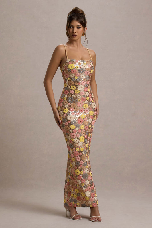 Florène - Romantic Floral Midi Dress
